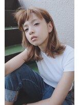 ランプ ヘアー(lamp hair)&nbsp;【lamp hair】外国人風/切りっぱなしボブ/シアベージュ