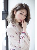 バレイヤージュ＊セピアグレージュ＊外人風アッシュ＊ロブ