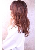 福山市　ヘアカラー人気　ボルドー　ピンクベージュカラーCaary