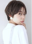 30代 丸み 手入れ簡単 マッシュショート ヘアスタイル