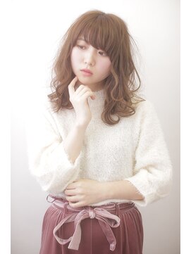 ソワン ドゥ ブレス 立花店(soin de brace) フリンジウェーブ×似合わせ【高嶋仰】/ココアベージュ