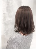 【Des.Art赤坂】20代30代40代大人可愛い/切りっぱなし/ベージュ