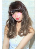 ソア 武蔵小杉(SOAR)&nbsp;ホワイトアッシュハイライトの黒髪エアリーミディショートパーマ