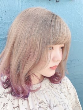 ティダ(tida) ミディアム裾カラー