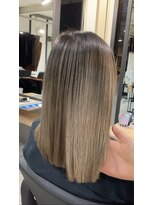 ラフ 難波店(LAFF)&nbsp;#黒髪#ボブルフ#ネビージュ#小顔#ワンレン