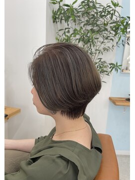 ティエル(TieLu) くびれショート×ハイライト×グレージュ