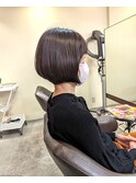 笑顔溢れるボブ/グラデーションボブ/ミセス/丸みボブ/ツヤ髪