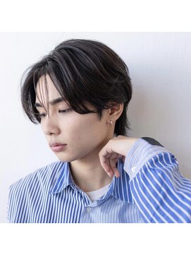 オースティン 調布アミックス(AUSTIN) ツイストパーマ七三オールバックマッシュウルフスリークショート