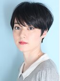小顔美髪シアーカラーカールショートセミディ姫カット