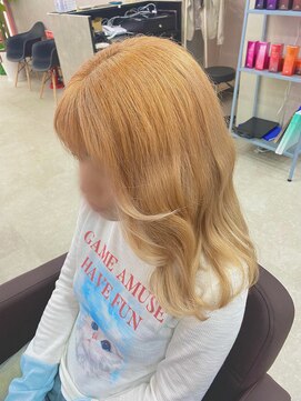 アン ブリーチ 大宮駅東口店(UN BLEACH) 【ペールオレンジカラー】