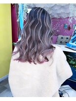 トーク 武庫之荘(TAL'KE)&nbsp;TAL’KE武庫之荘/グレージュバレイヤージュ×裾ピンク_298