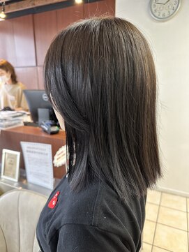 クオリス 上板橋店(QUALIS) 20代30代大人美人小顔ブリーチなし韓国ヘアアッシュブラック