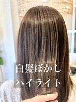 コノアラボ 守谷店(Conoah labo)&nbsp;白髪ぼかしハイライト/脱白髪染め/イメチェン/こなれミディ