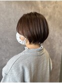 ショートボブ/ナチュラルブラウン