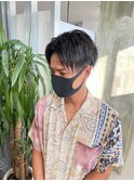 波巻きツイストスパイラルパーマ/フェザーパーマ/眉毛/メンズ