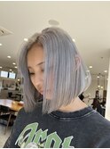 ホワイトシルバー　ボブ