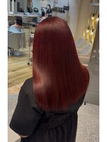 フィゼル あべのルシアス店(Aujua fizelle)&nbsp;ブリーチなしチェリーレッド