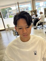 ヘア ロンドン カフェ(HAIR LONDON CAFE)&nbsp;毛流れサイドパートスタイル