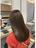 【髪質改善×韓国風】こだわりカット+毛髪強化ストレート￥17,820→￥16,000