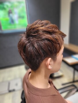 ルシードスタイル ボーグル(LUCIDO STYLE BOGL) チャコールグレー風赤茶でつくるニュアンスパーマ