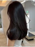 上品アッシュベージュストレート