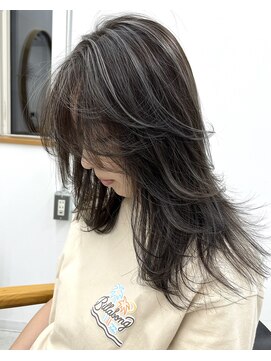 アグヘアー 新庄住吉(Agu hair) コントラストハイライト×レイヤー