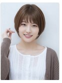 ◎絶壁解消ひし形ショートボブ