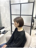 白髪ぼかし/白髪改善カラー/ショート/透明感カラー/脱白髪染め
