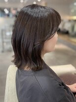 フリップビーアヴェダ(FLIP B AVEDA)&nbsp;本八幡美容院×ミディアム×くびれヘア×ダークグレージュ
