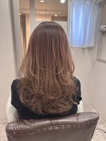 カミノワ(kaminowa)&nbsp;大人ロングレイヤー/40代/50代/白髪ぼかし/髪質改善/面長