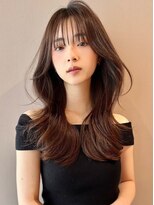 Moalana 名古屋 栄/髪質改善/縮毛矯正/レイヤー【モアラナ】 ダークパープル/髪質改善/縮毛矯正/オリーブベージュ/名駅