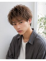 MEN's Baguz MEN'Sカット/ MEN'Sパーマ/ MEN'Sカラー 柔らかブラウン束感ニュアンス韓国風メンズマッシュ