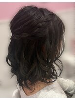 ホワイト 栄駅店(White)&nbsp;編み込みハーフアップ