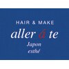 ヘアーアンドメイク エステ アラーテ(Hair&Make esthe aller a te)のお店ロゴ