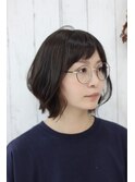 カジュアル前下がり外ハネボブ