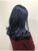 【派手髪】VIVIdネイビーブルー