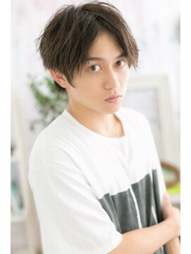 ミック ヘアアンドメイク アップ 駒込店(miq Hair&Make up) コンマバングの無造作くせ毛ショート