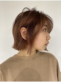  bob × pink brown