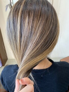 ヘアーアンドメイク グルック(hair&make Gluck) エアタッチバレイヤージュxベージュ