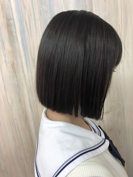 ヘアショップ ホップエム(HAIR SHOP HOP M) 差がつく切りっぱなしボブ
