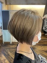 ベレッタ 楠葉店(veretta.)&nbsp;前下がりで小顔見えショートボブ 喜多朝也/30代/40代/50代/艶髪