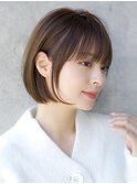 前髪あり耳掛けショートボブ20代30代40代【AIN.表参道】川原大地