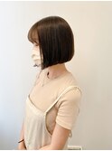 ボブ/前下がり/切りっぱなし/内巻き/暗髪