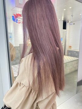 ゲーム 原宿店(GAME) ピンクベージュ/ダブルカラー/ケアブリーチ/髪質改善/原宿
