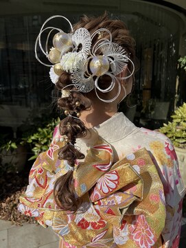 エンタリティリット(entality lit) 【entality lit】成人式振袖ヘア×編みおろし