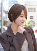 20代30代40代◎ショートボブショコラアッシュふんわりカール