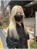 抜きっぱなしblond×センターパート