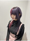 姫カットウルフ×ツートンカラー