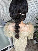 フェリーチェ(Felice)&nbsp;編みおろし　ヘアセット　お呼ばれヘア　結婚式ヘア