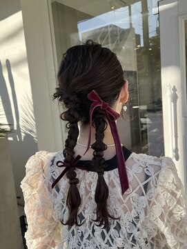 タイドヘア 茨木店(TIDE HAIR) 編みおろし